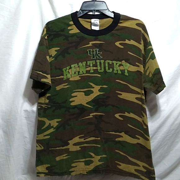 SALE!Alstyle Apparel & Activewear Vintage UK Kentucky Camouflage Top Made In USA - Picture 1 of 7